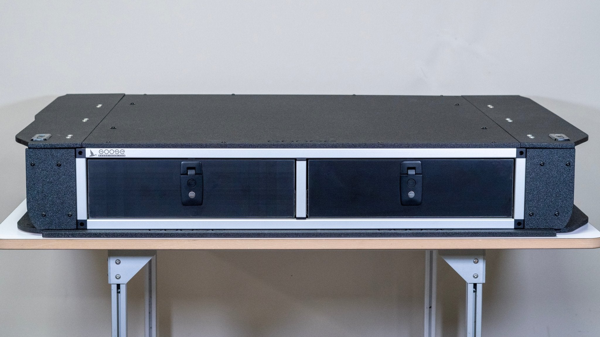 Toyota Land Cruiser 1991-1997 80 Series - Side x Side Drawer Module with Fitted Top Plate - 43-3/8" W x 8" H x 40" D