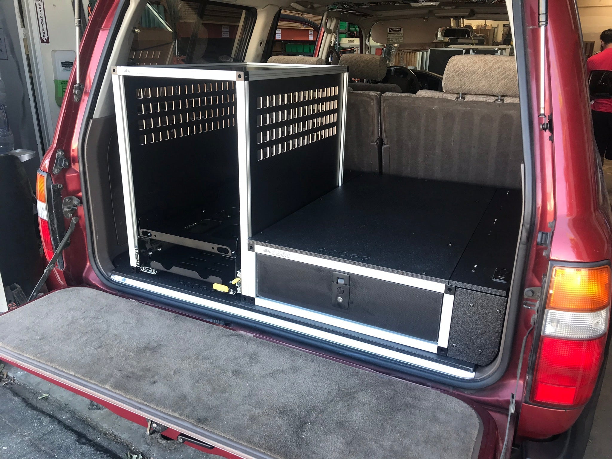 Toyota Land Cruiser 1991-1997 80 Series - Single Drawer Module with Fitted Top Plate - 24-3/16"W x 8"H x 40"D Drawers Goose Gear- Overland Kitted