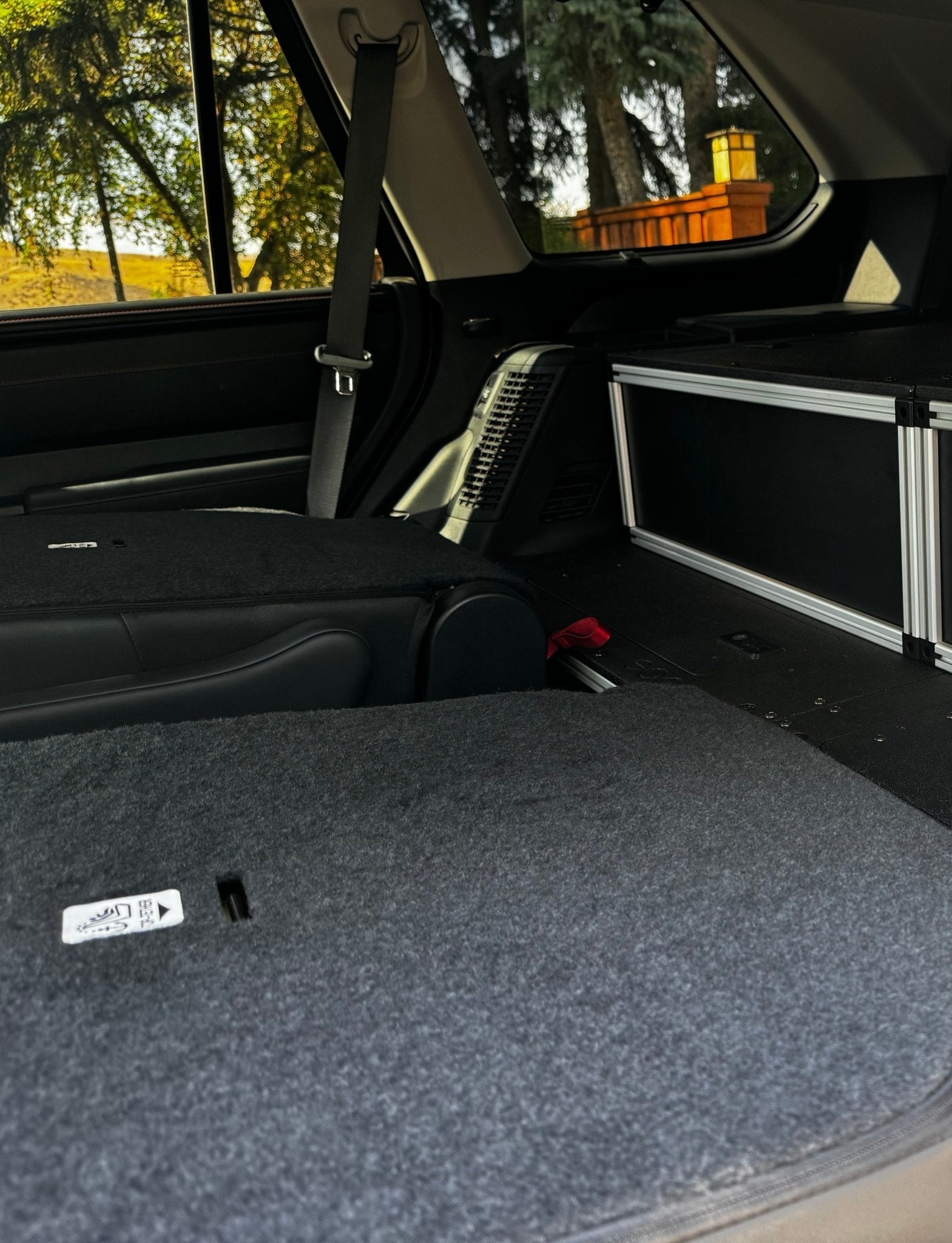 Toyota - Sequoia - 2023-Present - 3rd Gen - Explore Series - Single Drawer - 28-3/16" Width x 38" Deep x 10" High - Drawer Module with Short Drawer 20" and Storage Space Behind Drawers Goose Gear- Overland Kitted