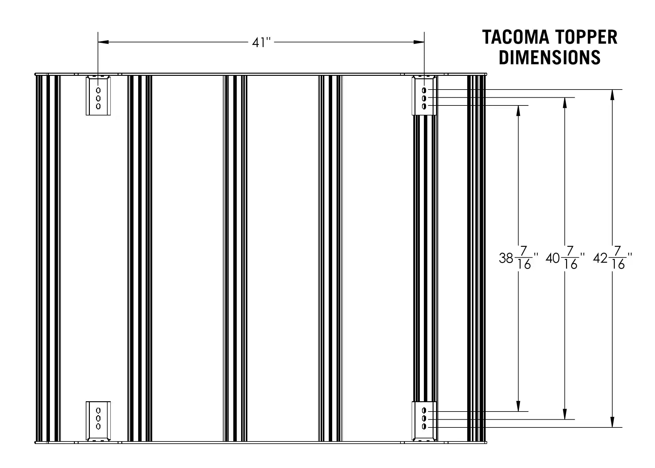 Toyota Tacoma Bed Rack - DRIFTR Topper (Add-on)