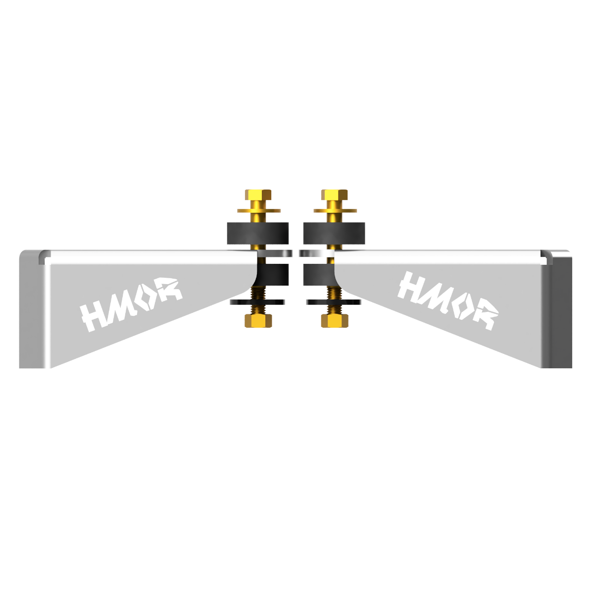 Diagram of the assembled HMOR body mount relocation brackets