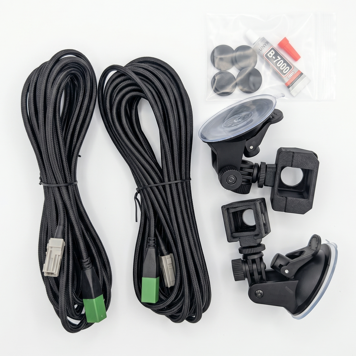 GG Offroad Tundra 3rd Gen camera relocation kit with two braided cables and suction cup mounts