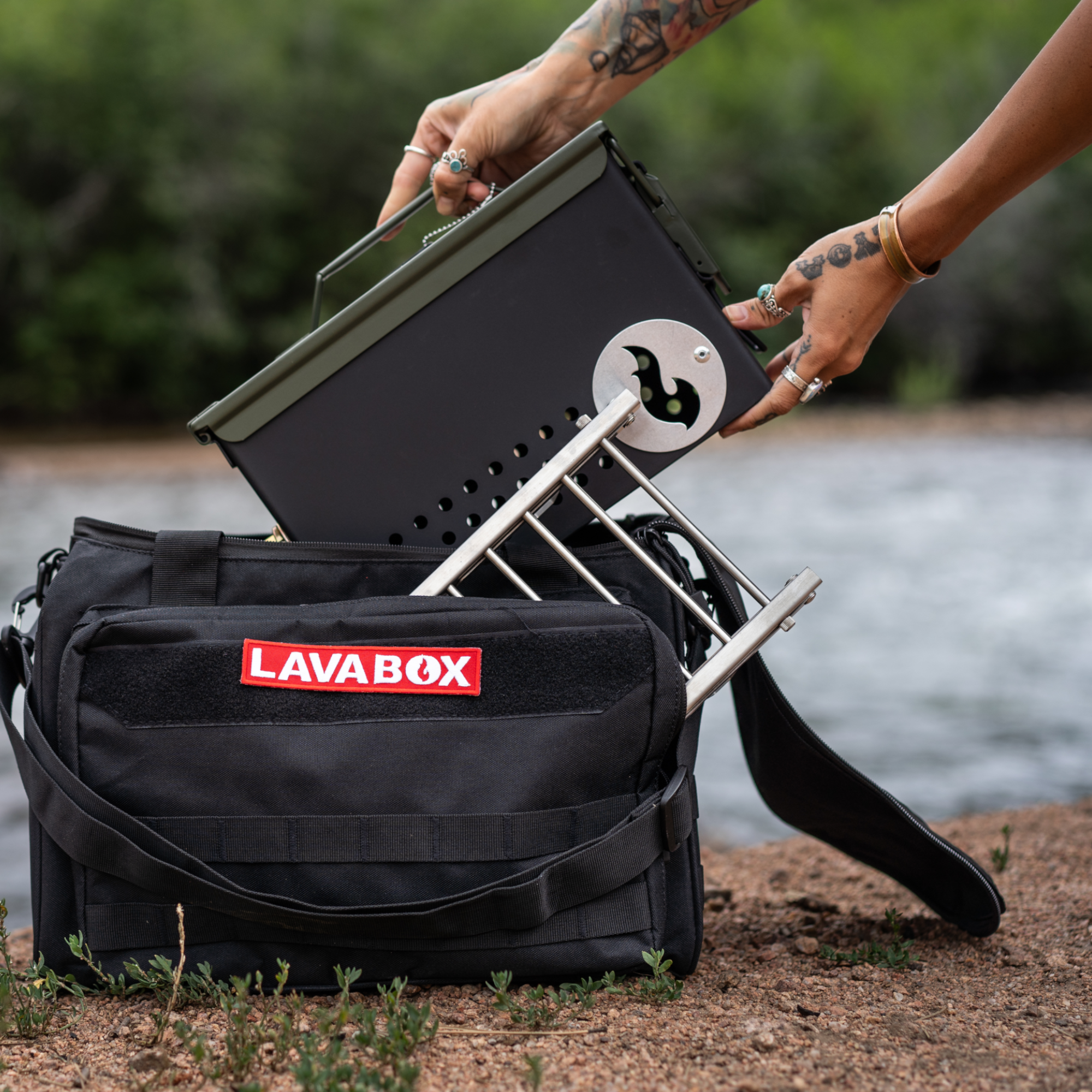 The Original LavaBox Combo: Our Number 1 Seller! LavaBox Portable Campfire- Overland Kitted