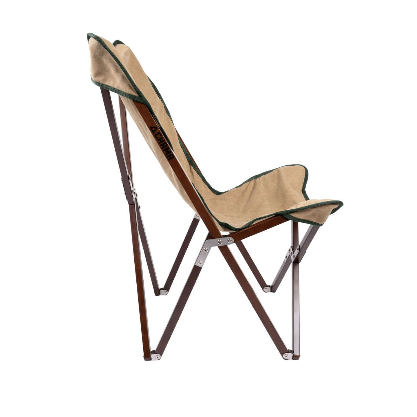 Chama Vaquero folding camp chair, three-quarter view