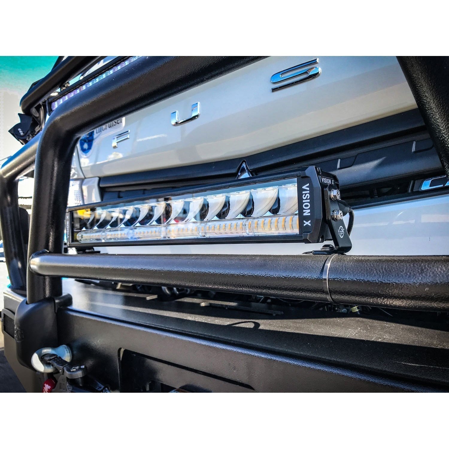 20" Shocker Dual Action LED Light Bar | White Elliptical