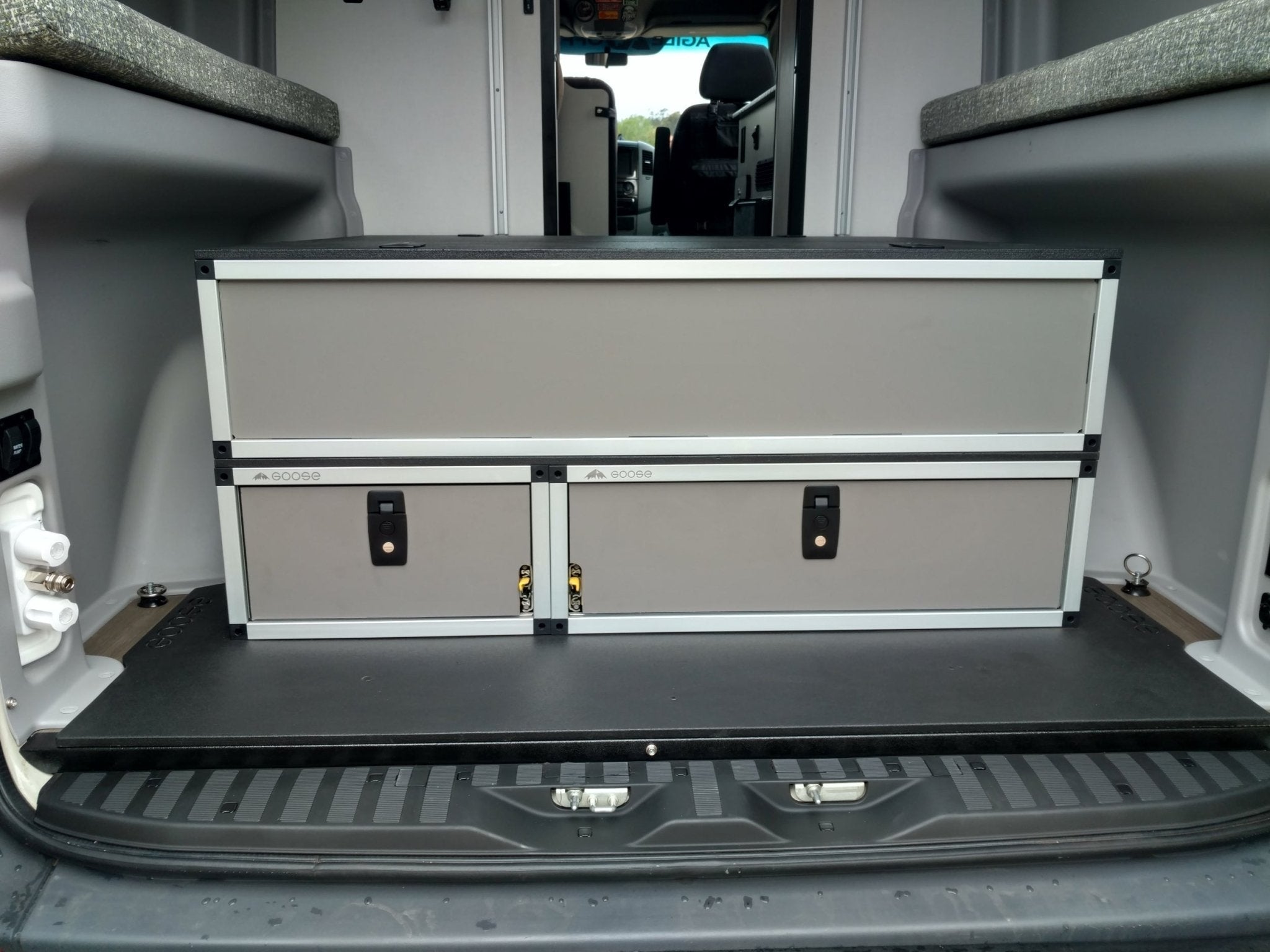 Winnebago Revel 2017-2020 - Top Utility Module Storage System Goose Gear Module Goose Gear- Overland Kitted