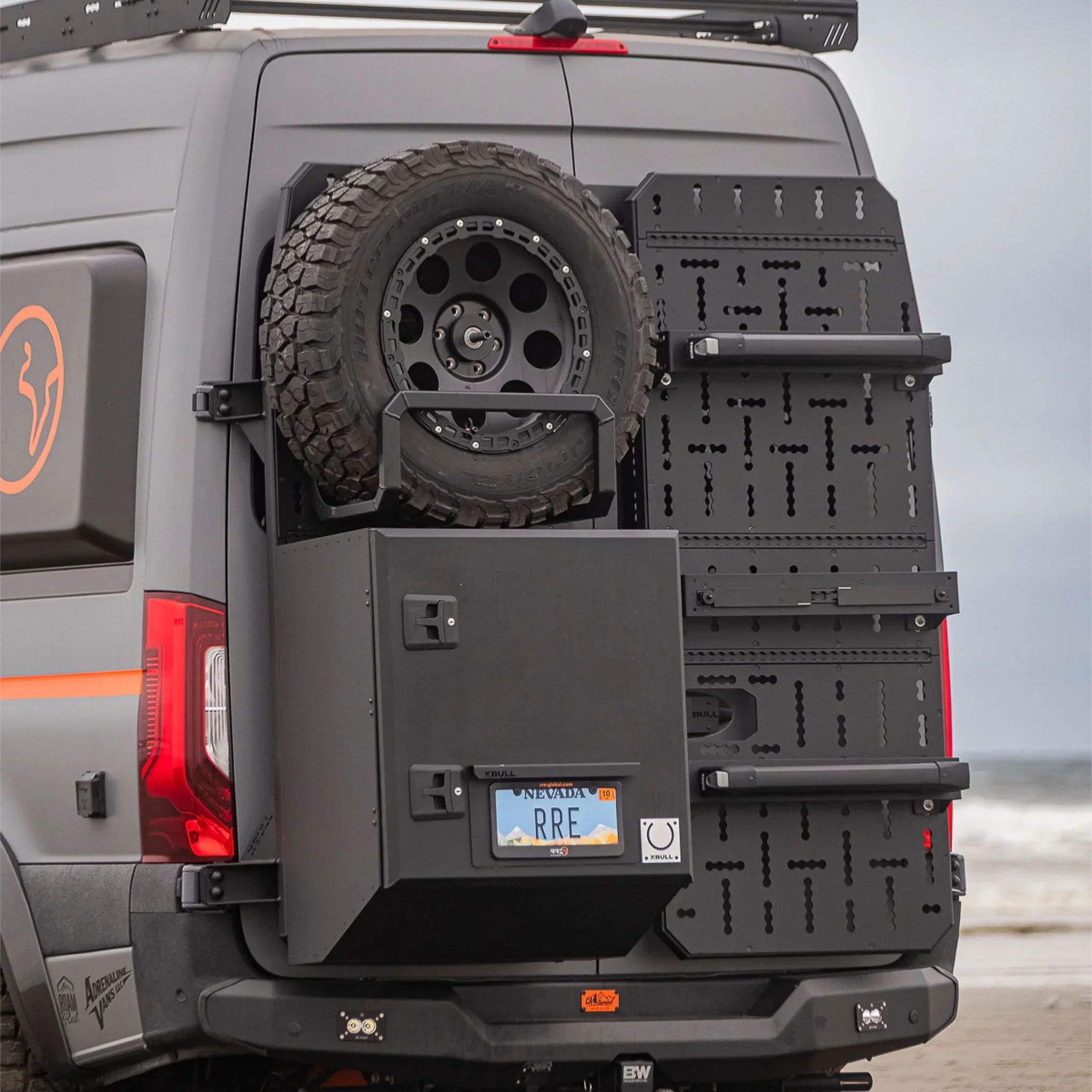 Spare Wheel Carrier for Rear Cargo Carrier  – XBULL