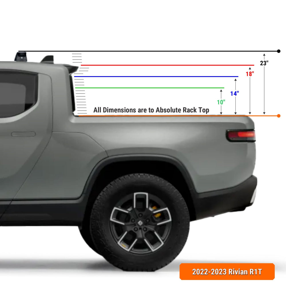 Bed Ramp For Rivian R1t XTR1 Bed Rack for Rivian R1T