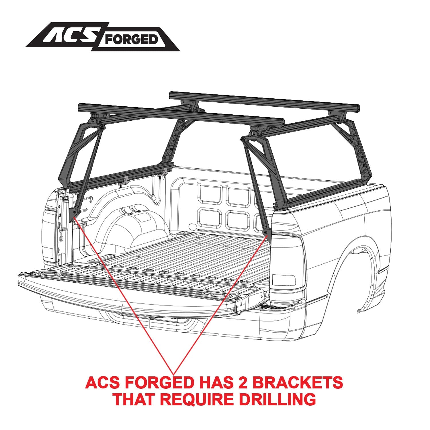 Active Cargo System - Forged - Toyota  active-cargo-system Leitner Designs- Overland Kitted