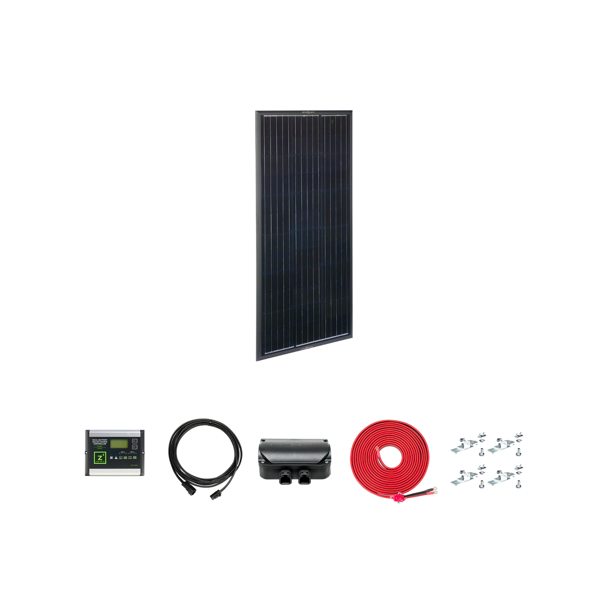 OBSIDIAN Series 100 Watt Deluxe Kit  Roof Panel Kit Zamp Solar- Overland Kitted