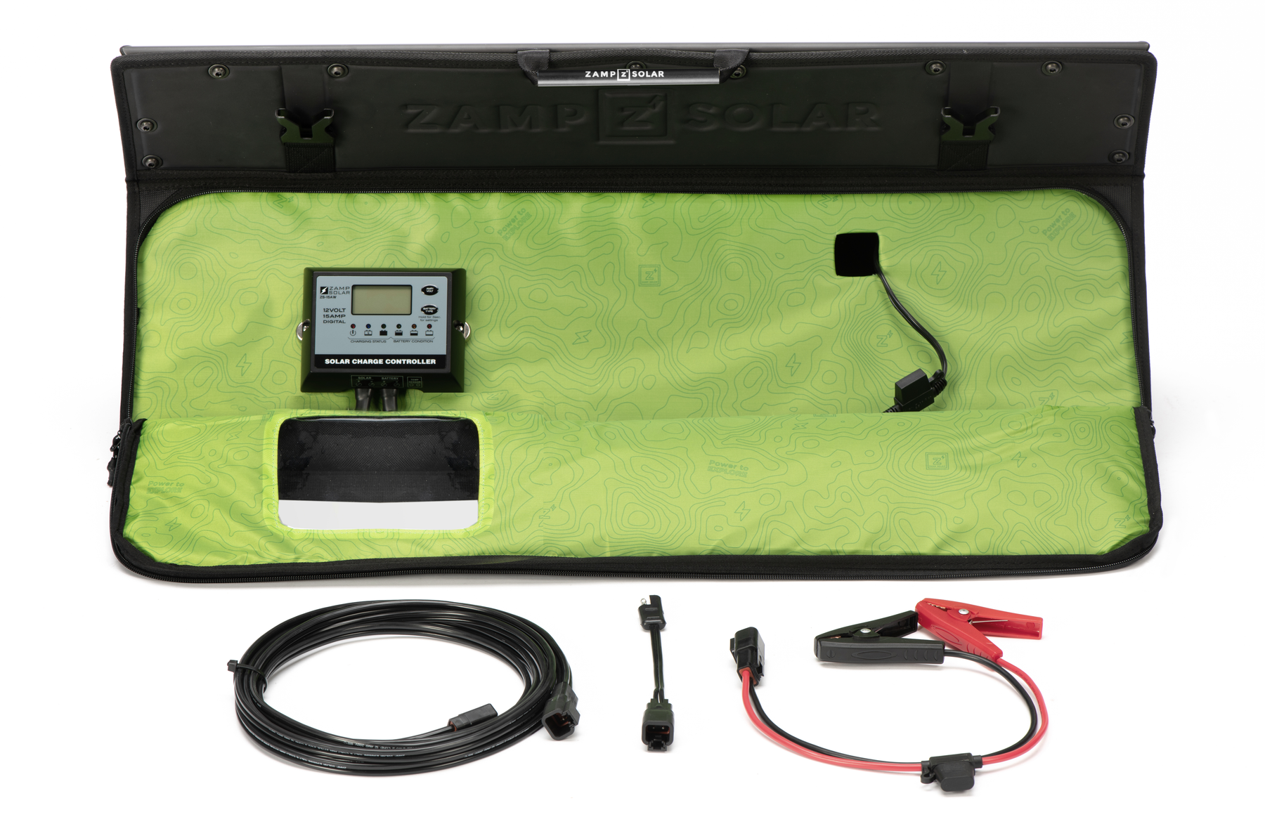 OBSIDIAN® SERIES 90-Watt Combo Kit - Regulated  Portable Kit Zamp Solar- Overland Kitted