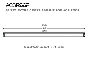 ACS ROOF Extra Load Bar Kit 5-6" Low Rack Over Truck Bed - Universal Platform Rack Leitner Designs- Adventure Imports