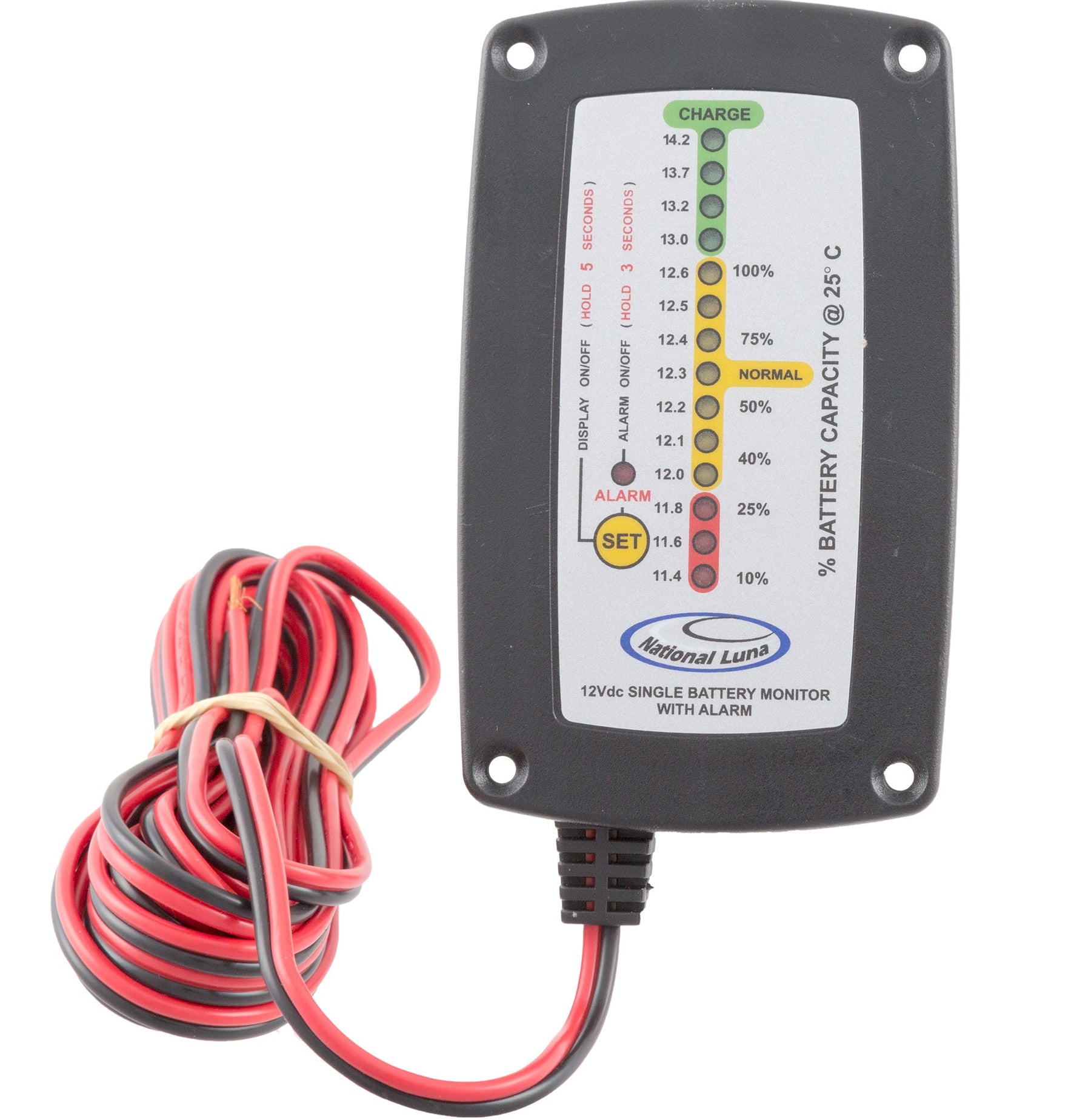 National Luna Battery Monitor Single Battery System Accessories National Luna- Adventure Imports