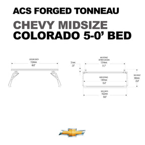 ACS Forged Tonneau - Rails Only - Chevrolet Chevrolet active-cargo-system Leitner Designs- Overland Kitted
