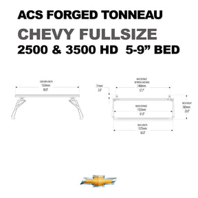 ACS Forged Tonneau - Rails Only - Chevrolet Chevrolet active-cargo-system Leitner Designs- Adventure Imports