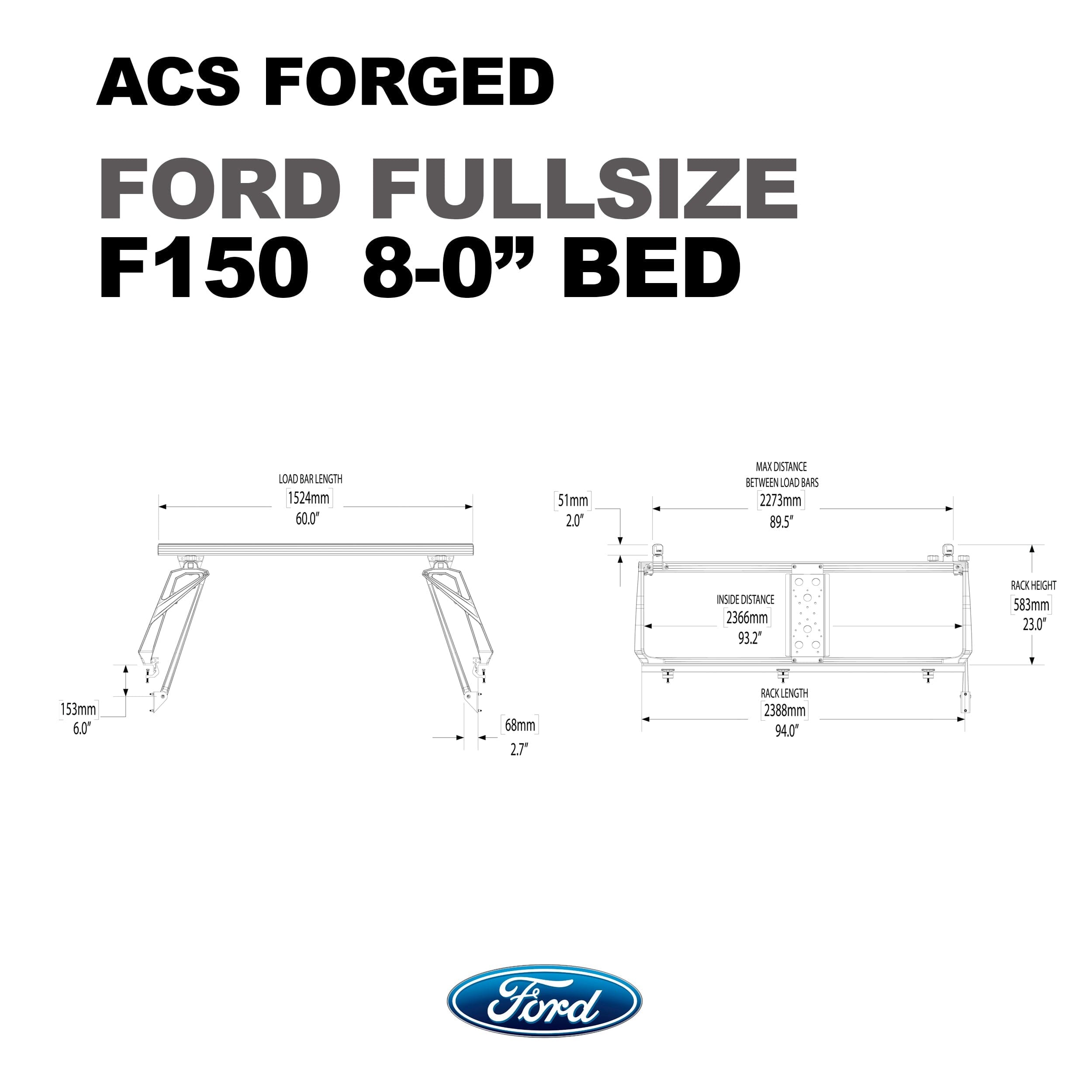 Active Cargo System - Forged - Ford Ford active-cargo-system Leitner Designs- Overland Kitted