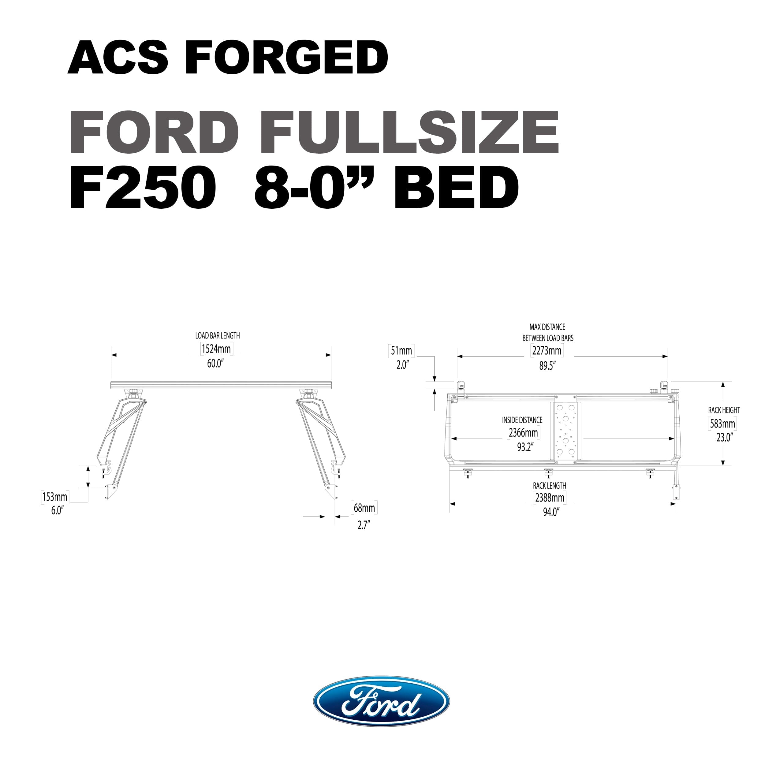 Active Cargo System - Forged - Ford Ford active-cargo-system Leitner Designs- Overland Kitted