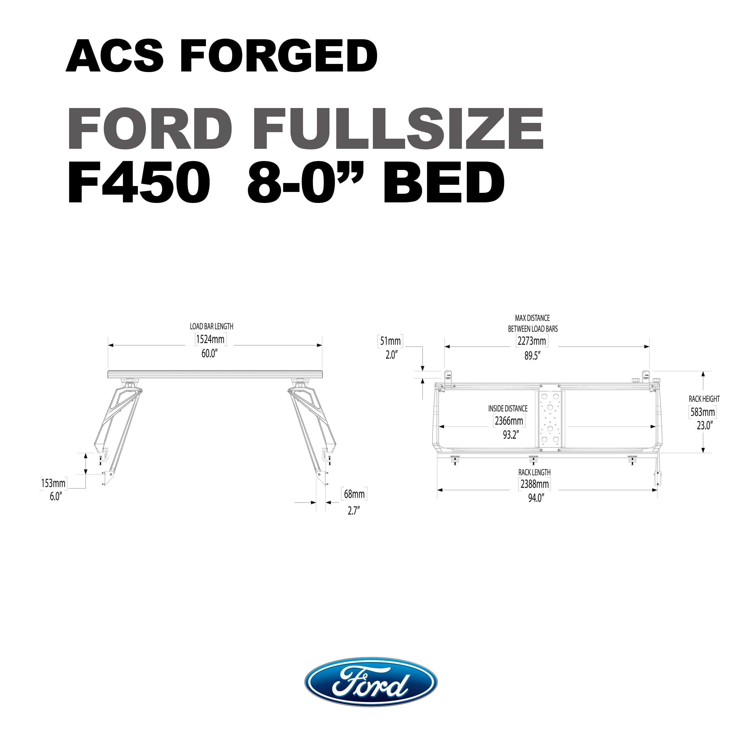 Active Cargo System - Forged - Ford Ford active-cargo-system Leitner Designs- Overland Kitted