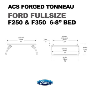 ACS Forged Tonneau - Rails Only - Ford Ford active-cargo-system Leitner Designs- Overland Kitted