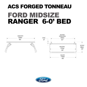 ACS Forged Tonneau - Rack Only - Ford Ford active-cargo-system Leitner Designs- Adventure Imports