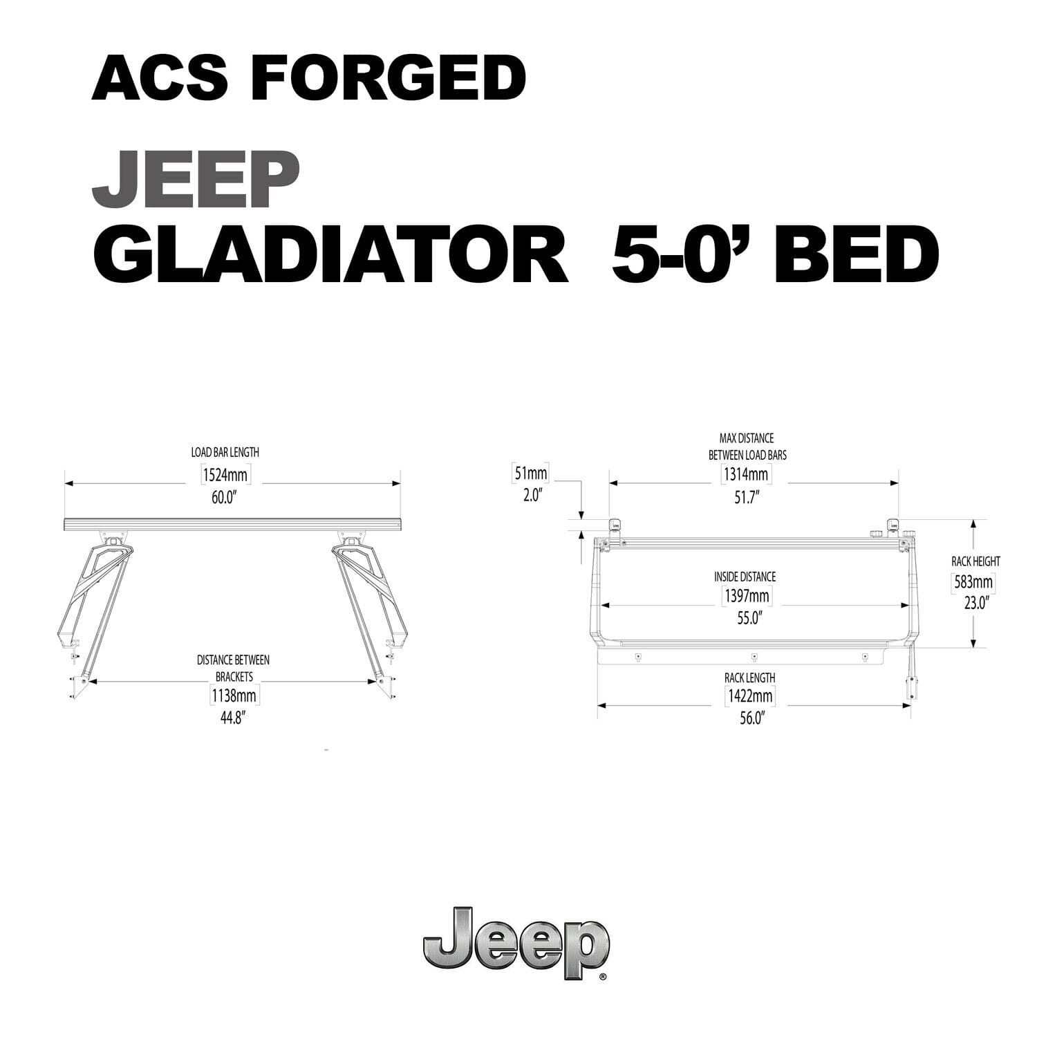 Active Cargo System - Forged - Jeep Jeep active-cargo-system Leitner Designs- Overland Kitted