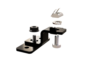 Black Universal Reversible Mounting Feet  Mounting Zamp Solar- Adventure Imports
