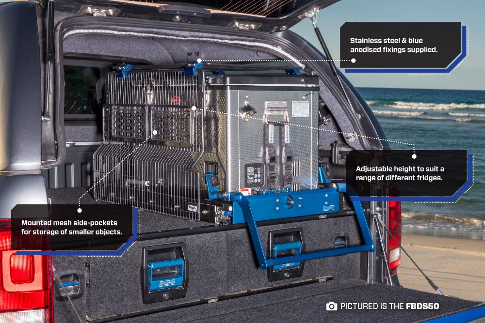 Fridge Barrier to suit SL60  Storage & Organization MSA 4X4- Overland Kitted