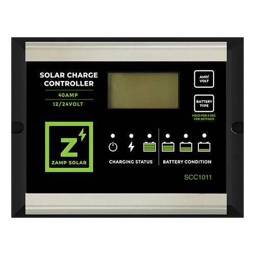 40 Amp 5-Stage PWM Charge Controller  Charge Controller Zamp Solar- Adventure Imports