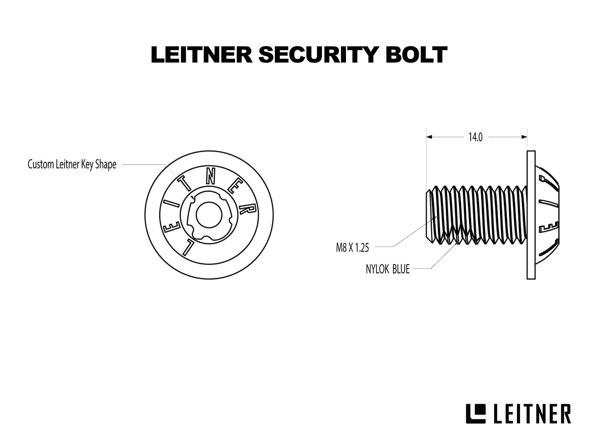 Security Driver & Bolt Kit  accessories Leitner Designs- Overland Kitted