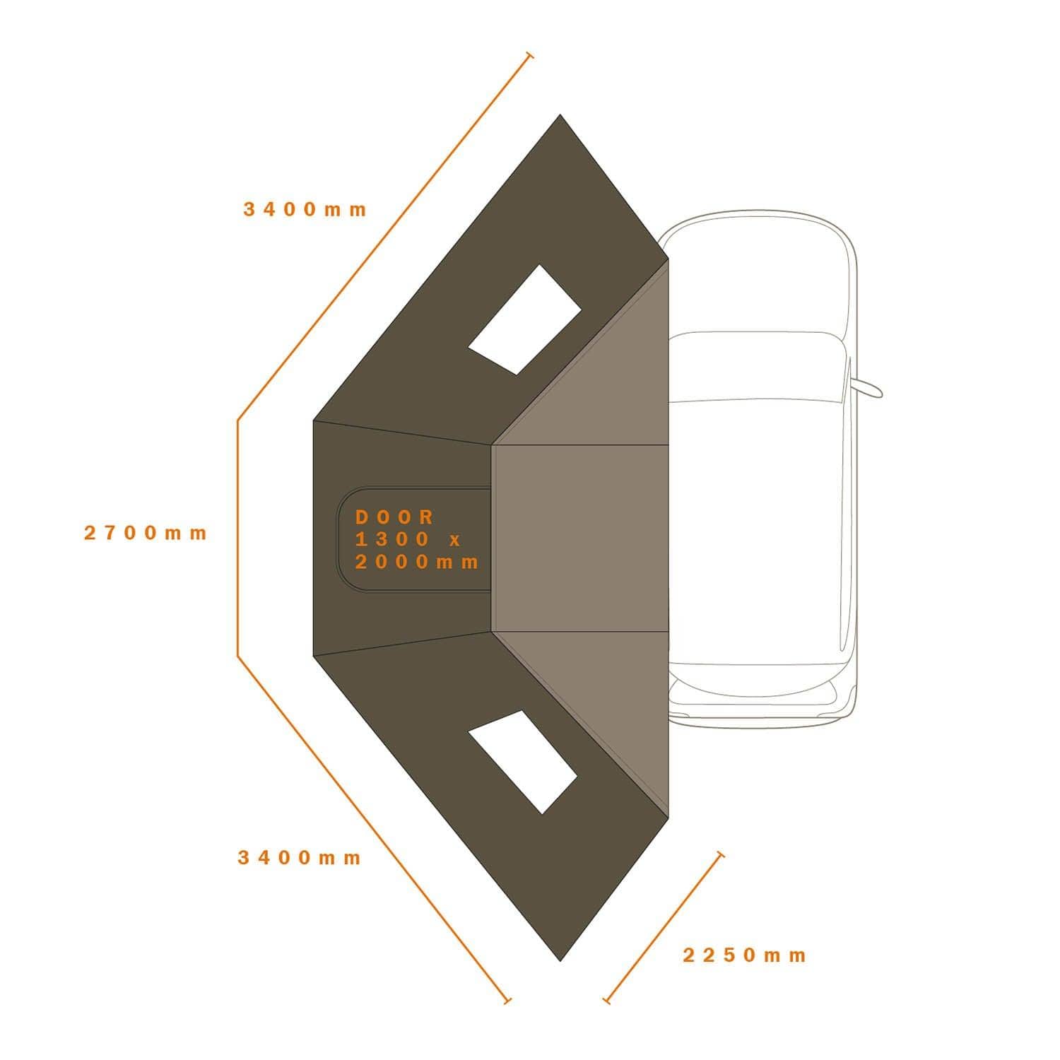 Eclipse 180 Wall Sets ECLIPSE 180 WALL SETS GEN 2 WINDOW Shelters Darche- Overland Kitted