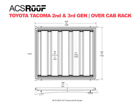 ACS ROOF Over Cab Platform Rack TOYOTA TACOMA GEN 2&3 (2005-2023)  | Over Cab Rack Platform Rack Leitner Designs- Adventure Imports