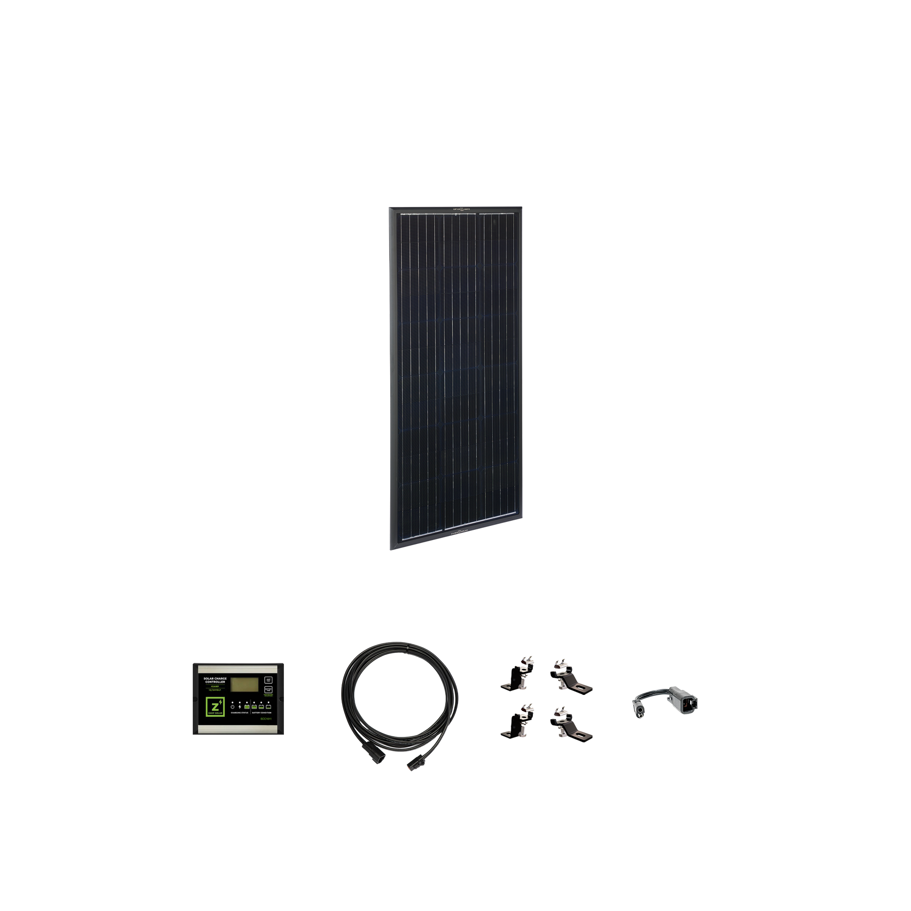 Airstream OBSIDIAN® SERIES 100 Watt Solar Prep Complete Kit (2019-2022)  Roof Panel Kit Zamp Solar- Adventure Imports