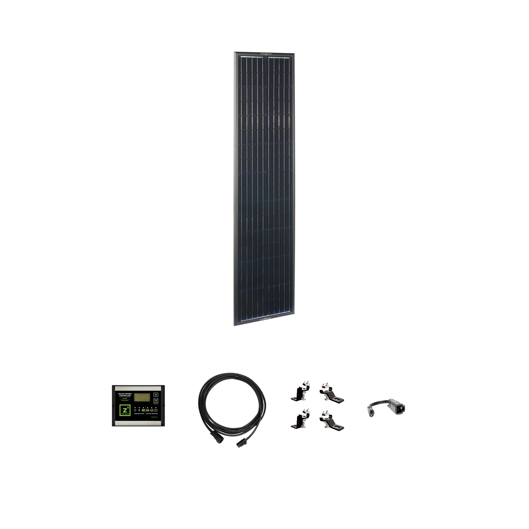 Airstream OBSIDIAN® SERIES 90 Watt Solar Prep Complete Kit (2019-2022)  Roof Panel Kit Zamp Solar- Adventure Imports