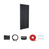 Legacy Black 190 Watt Solar Panel Cinder 40 Deluxe Kit  Roof Panel Kit Zamp Solar- Adventure Imports
