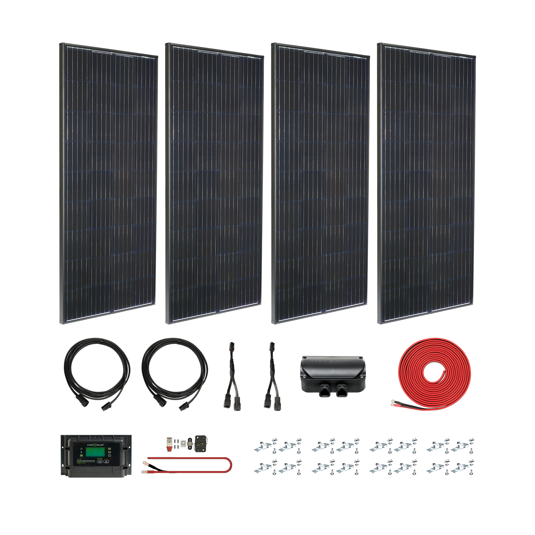 Legacy Black 760 Watt Deluxe Kit  Roof Panel Kit Zamp Solar- Adventure Imports