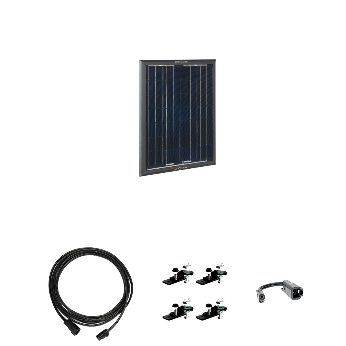 OBSIDIAN® SERIES 25 Watt Solar Panel Kit  Roof Panel Kit Zamp Solar- Overland Kitted