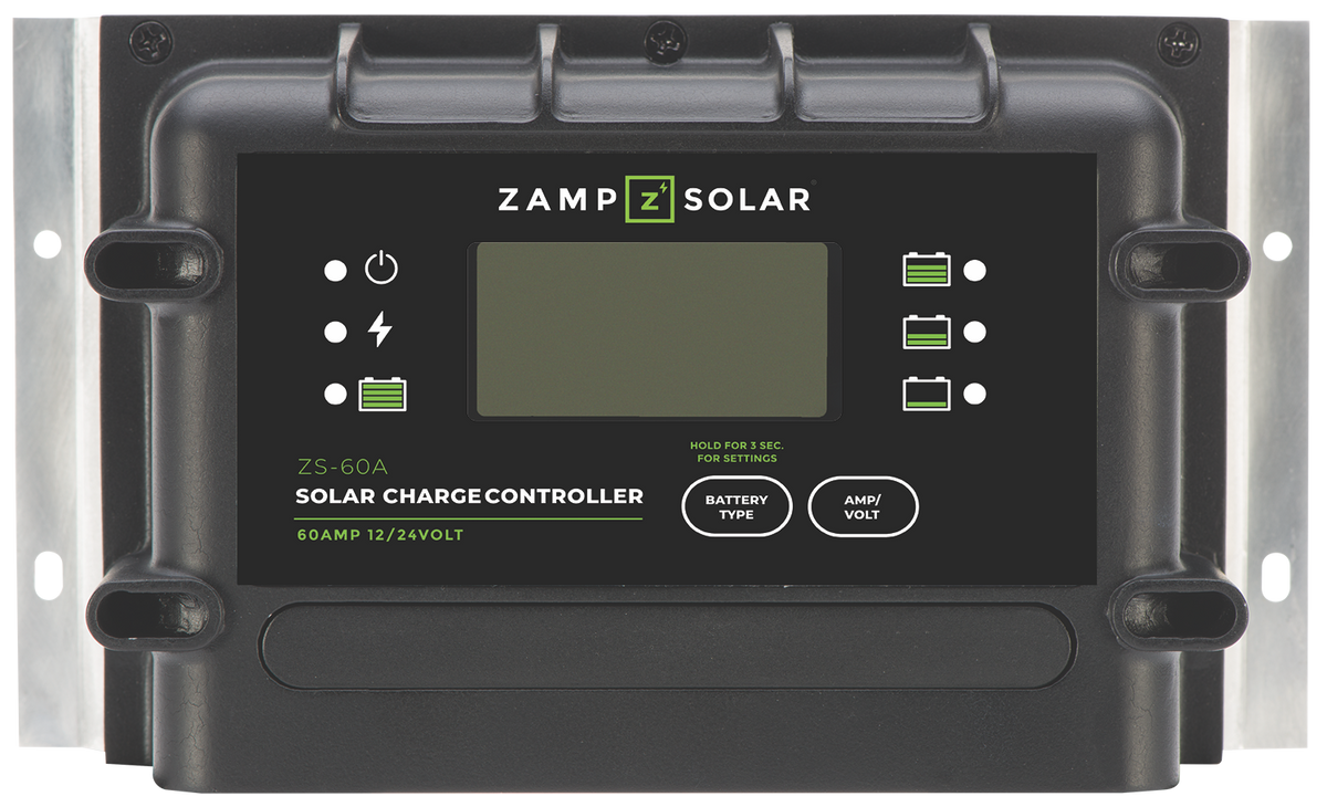 60 Amp 5-Stage PWM Charge Controller  Charge Controller Zamp Solar- Overland Kitted