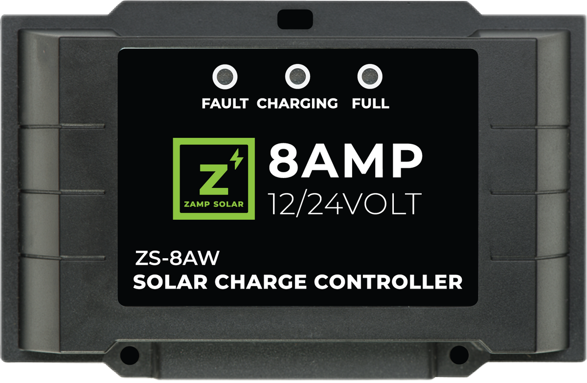 8 Amp 5-Stage PWM Charge Controller  Charge Controller Zamp Solar- Overland Kitted