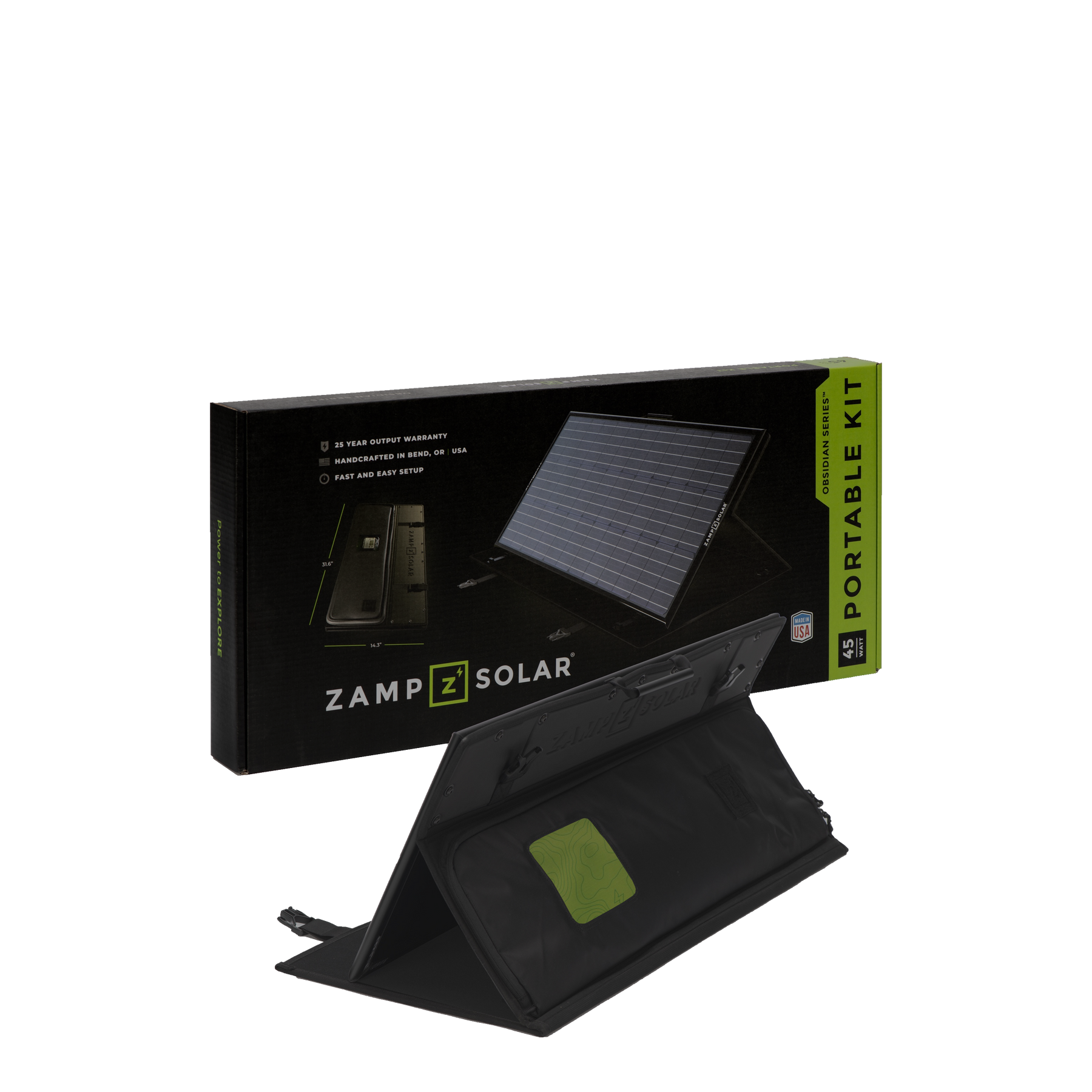OBSIDIAN® SERIES 145-Watt Combo Kit - Regulated  Portable Kit Zamp Solar- Adventure Imports