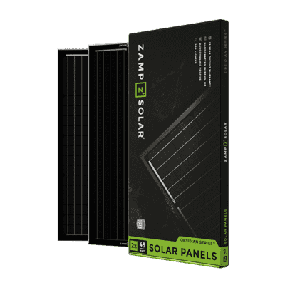 OBSIDIAN Series 90 Watt Solar Panel Kit (2x45)  Roof Panel Kit Zamp Solar- Adventure Imports
