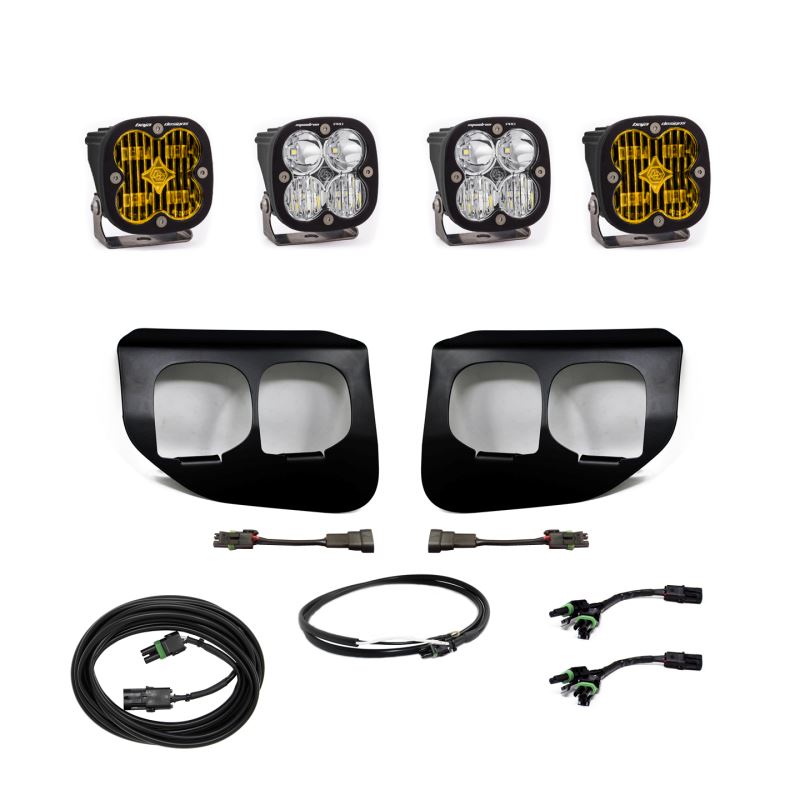 Baja Designs Ford Super Duty 2020+ Fog Lights [SAE Amber/Sport White]  Lights Baja Designs- Adventure Imports