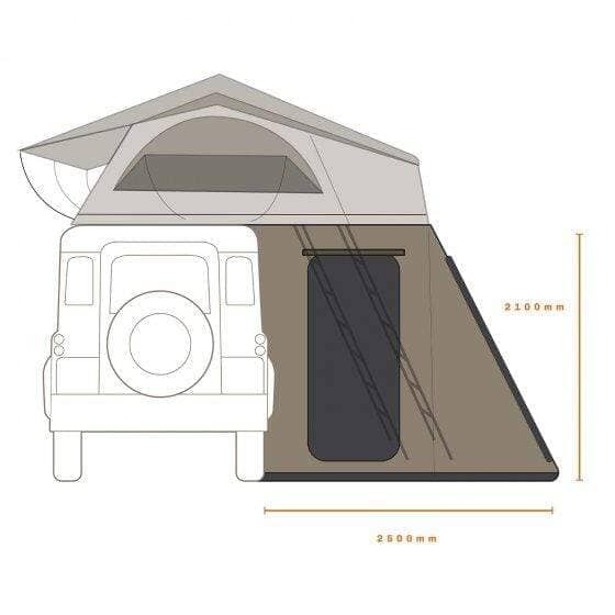 Hi View 2200 Annex - Various Sizes  Roof top Tents Darche- Overland Kitted