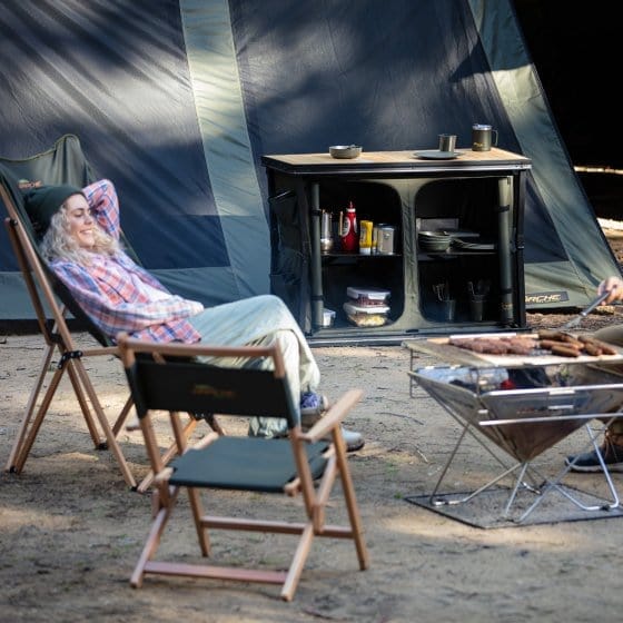 Eco Bamboo Twin Cupboard  Tables Darche- Overland Kitted