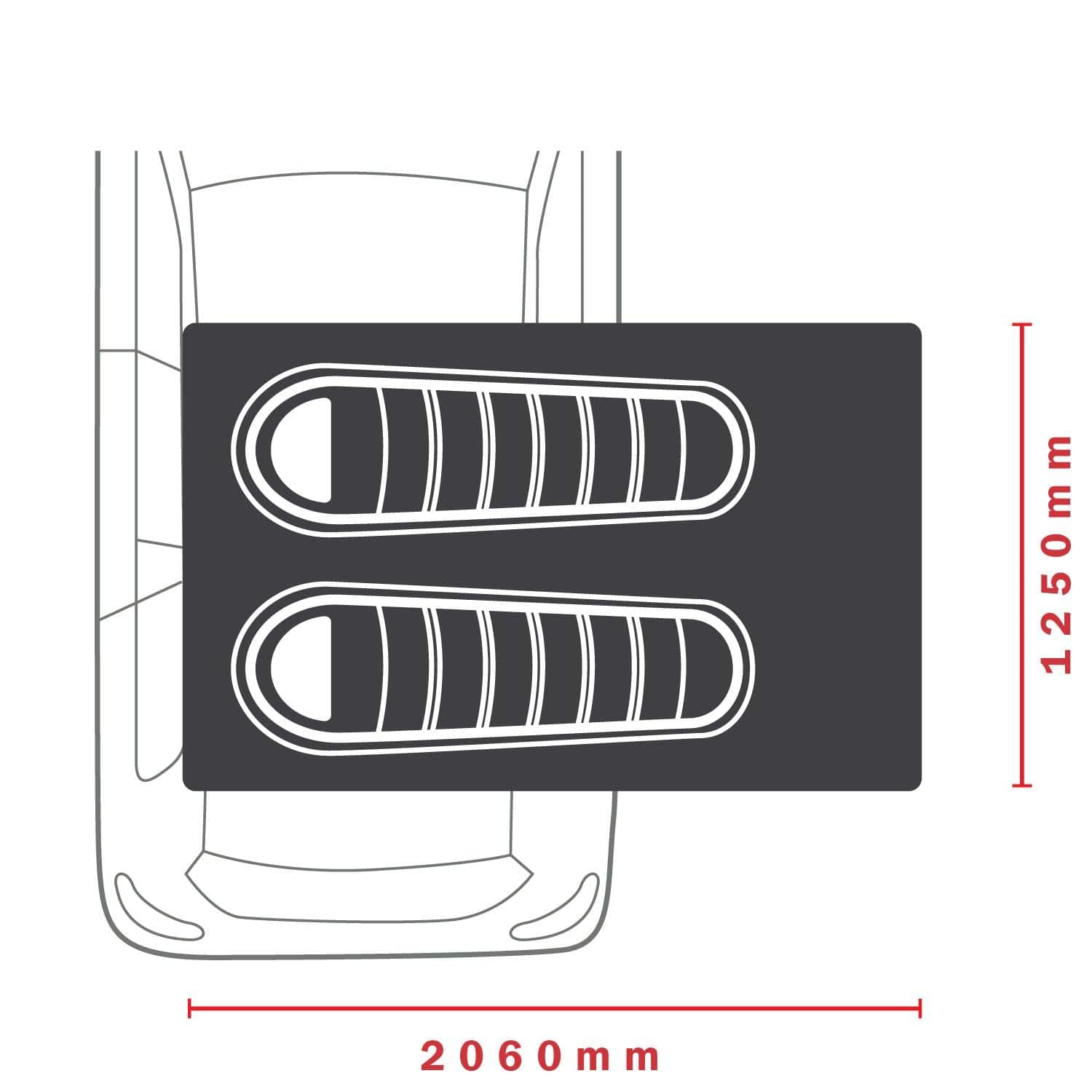 Kozi 1300 Roof Top Tent  ROOF TOP TENTS Darche- Overland Kitted