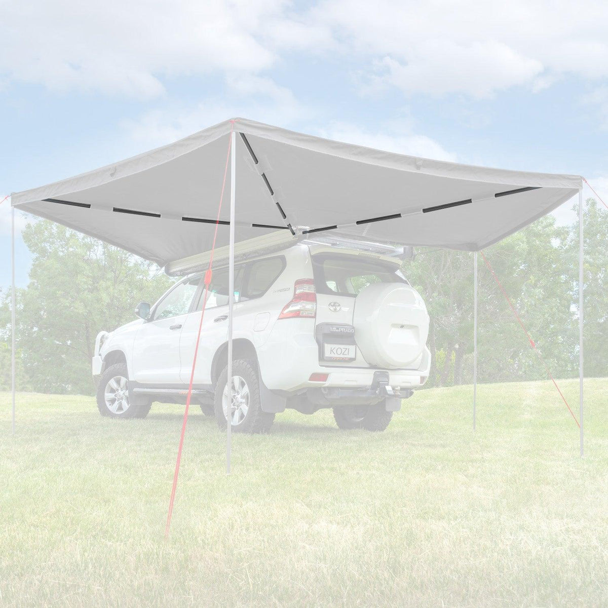 Kozi 270 Awning Spares KOZI 270 AWNING SPARES RAFTER RD POLE Shelters Darche- Overland Kitted