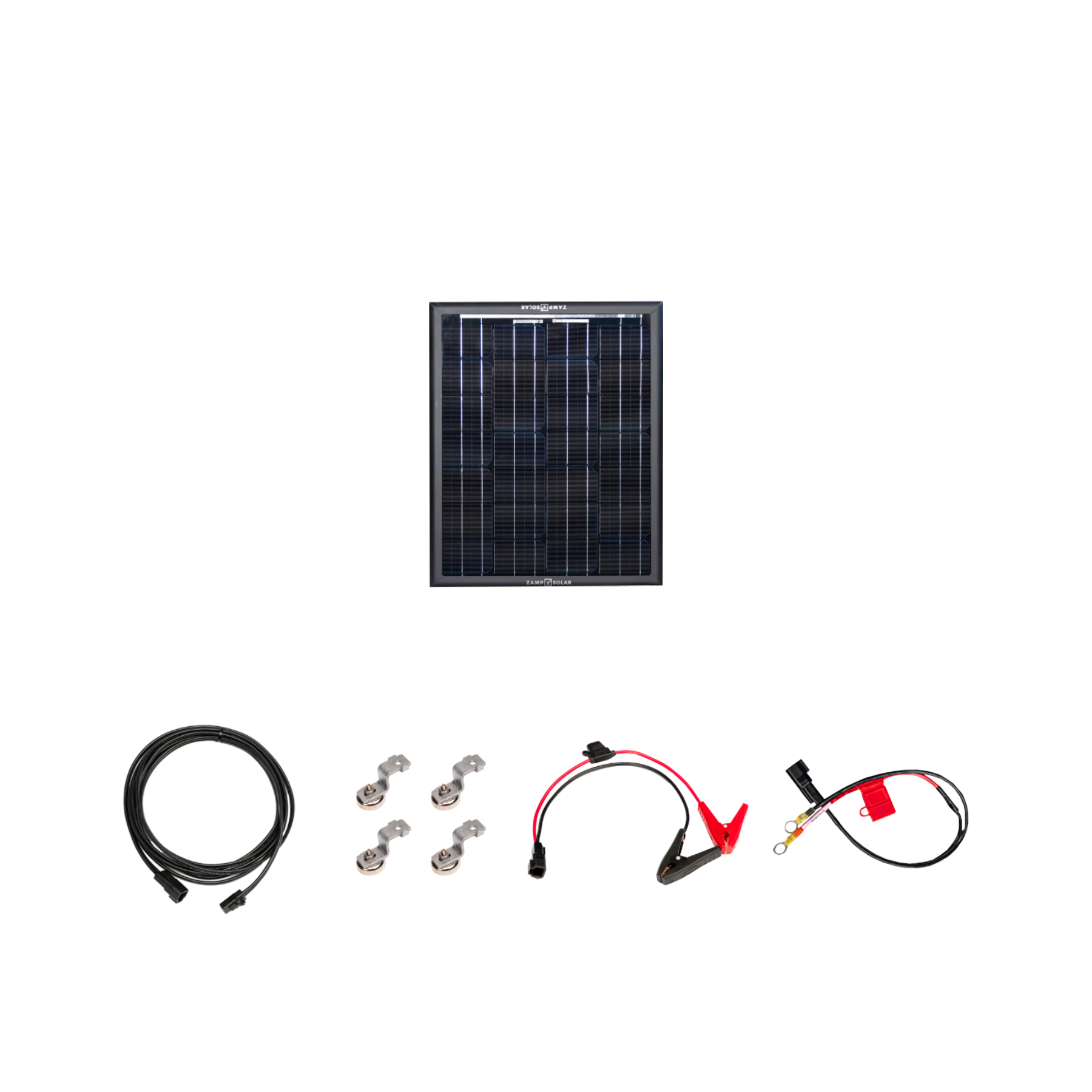 OBSIDIAN Series 25 Watt Trickle Charge Kit (Magnetic Mounts)  Roof Panel Kit Zamp Solar- Adventure Imports