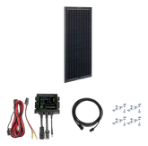 Side By Side OBSIDIAN Series 45 Watt Battery Maintainer Kit  Roof Panel Kit Zamp Solar- Adventure Imports