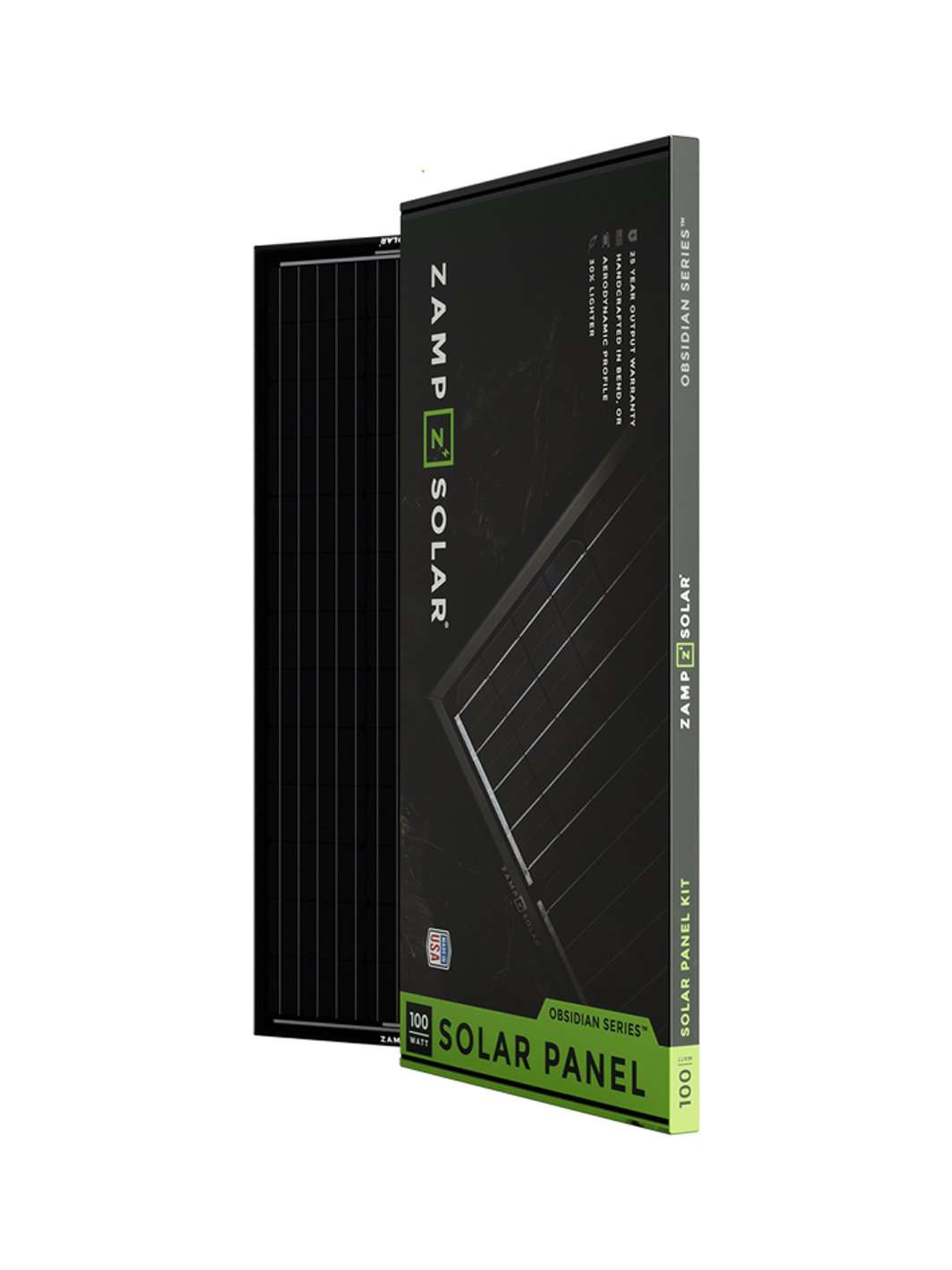 OBSIDIAN Series 100 Watt Expansion Kit  Roof Panel Kit Zamp Solar- Overland Kitted